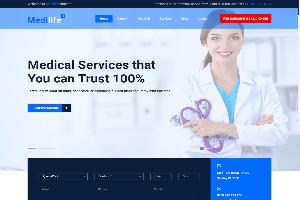 Medilife Free HTML5 Bootstrap 4 Medical Website Template